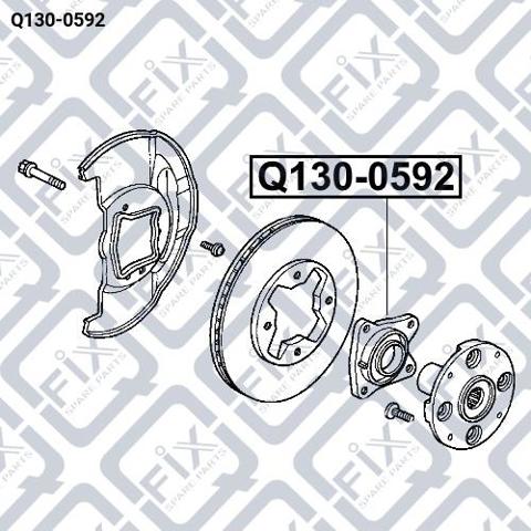 Комплект подшипника ступицы колеса Q-fix Q1300592 цена, от 31.02 USD