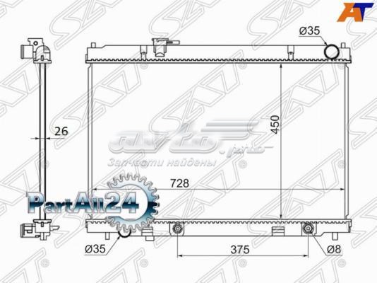 Купить NS0004M35 SAT Радиатор водяной