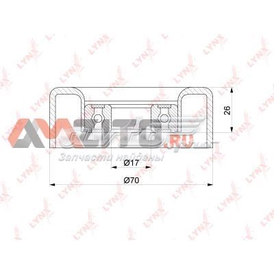 Ролик натяжителя приводного ремня LYNXAUTO PB5262