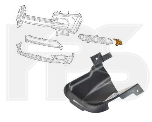 Воздуховод/дефлектор радиатора, нижний FPS FP3805918 цена, от 6.22 USD