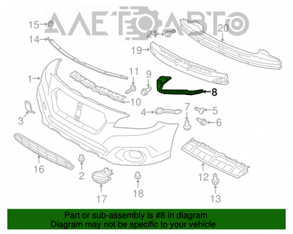Крепление бамера правое FPS FP6731936 цена, от 10.16 USD