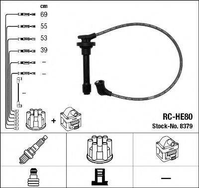 Высоковольтные провода RCHE80 NGK