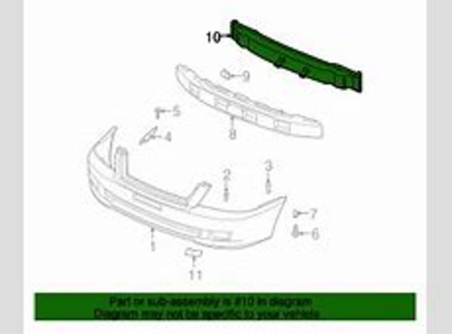Reforçador do pára-choque dianteiro para KIA Magentis I GD
