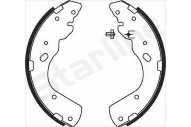 BC08450 Starline Барабанные тормозные колодки
