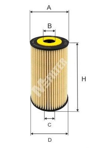 Маслофільтр TE4057 MFILTER