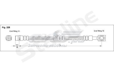 Шланг тормозной передний Starline HACC1282 цена, от 10.62 USD