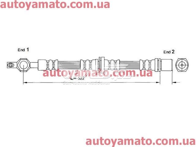 Шланг тормозной задний TRW PHD2320