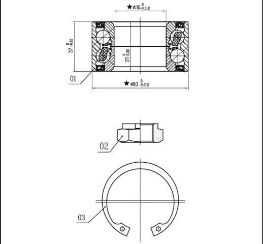 LO01307 Starline Подшипник ступицы задней
