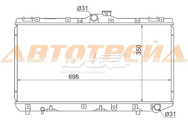 Радиатор TY0001100D SAT