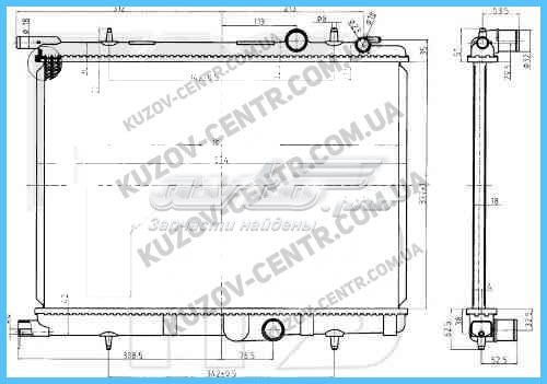 9608671580 Peugeot/Citroen radiador de esfriamento de motor