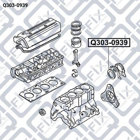 Сальник коленвала коренной Q-fix Q3030939