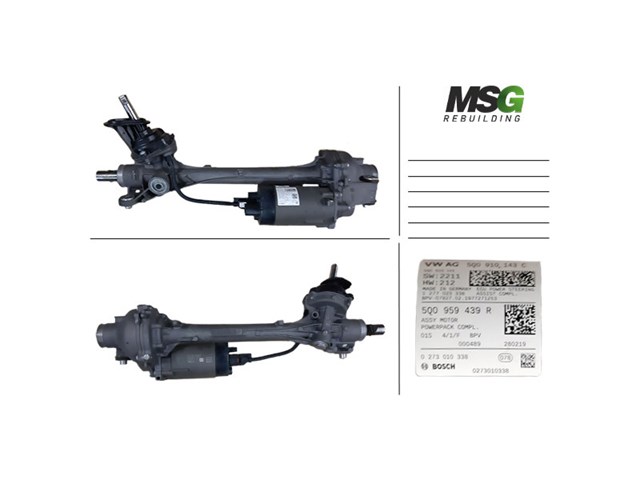 Реечный рулевой механизм MSG Rebuilding VW423NL00R цена, от 1116.94 USD