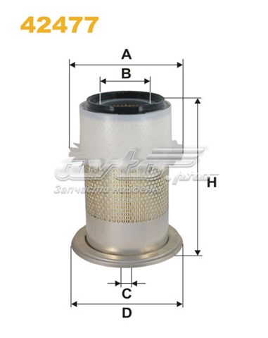 Воздушный фильтр 42477 WIX