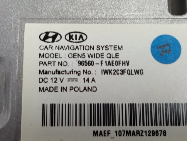 96560F1AE0FHV Hyundai/Kia 