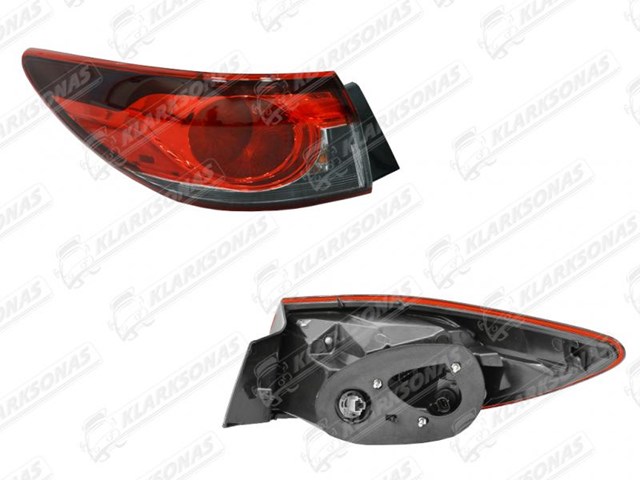 Фонарь задний левый внешний GJR951160A Mazda