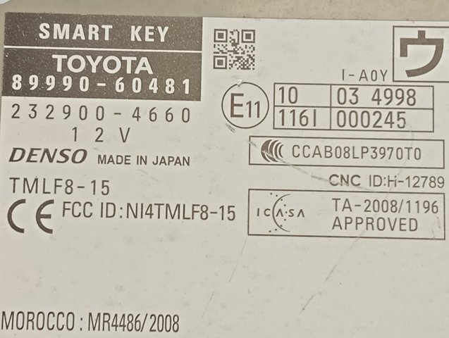  Toyota 8999060481