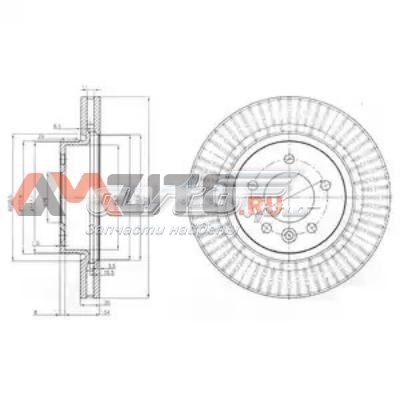 Передние тормозные диски BG9006C Delphi