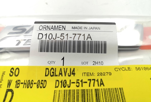 D10J51771A Mazda 