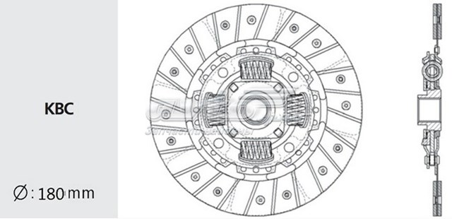 Disco de embraiagem NS30 VALEO