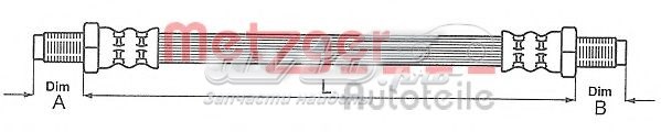 Купить SL2037 Shafer Шланг тормозной передний