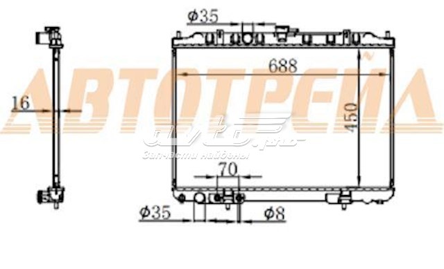 Радиатор NS00071 SAT