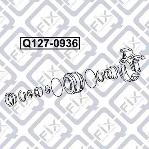 Подвесной подшипник передней полуоси Q1270936 Q-fix