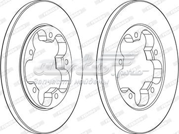 DDF2484C Ferodo Дисковый тормоз