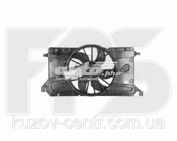 FP44W126 FPS Диффузор радиатора охлаждения в сборе с мотором