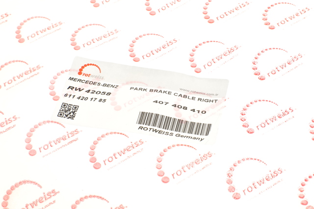 Трос стояночного тормоза задний правый Rotweiss RW42058 цена, от 10.86 USD