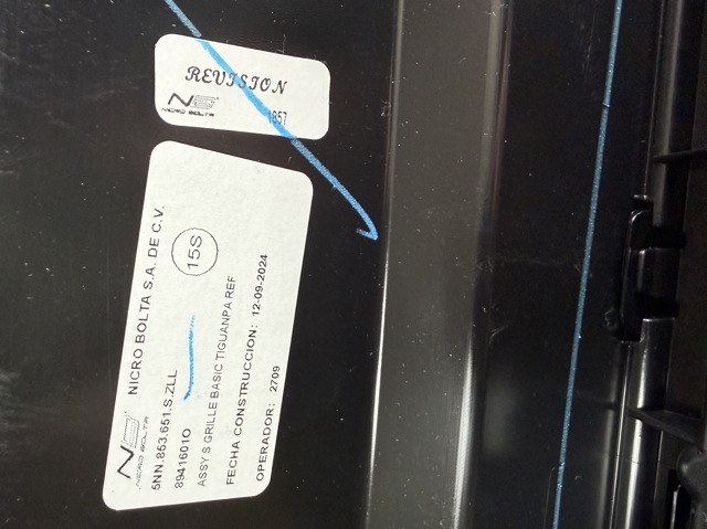 Grelha do radiador para Volkswagen Tiguan Allspace  BW2, BJ2