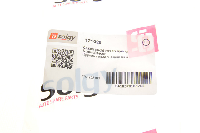 Пружина педали сцепления Solgy 121028