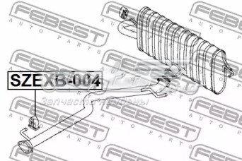 SZEXB-004 Febest coxim de fixação do silenciador