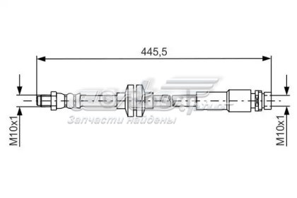 Задний тормозной шланг LH7143 Delphi