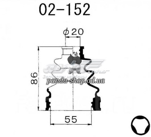 Пыльник ШРУСа передней полуоси внутренний MARUICHI 02152
