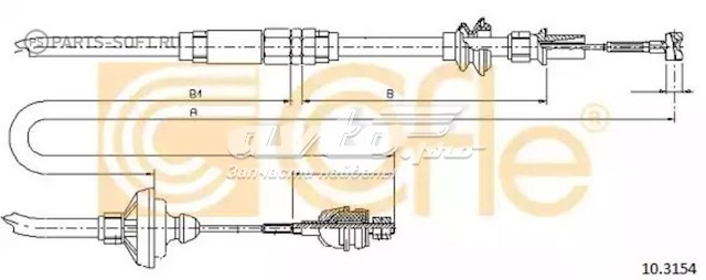 Трос сцепления 103154 Cofle