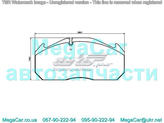 Колодки тормозные передние дисковые ARVIN MERITOR MDP5038