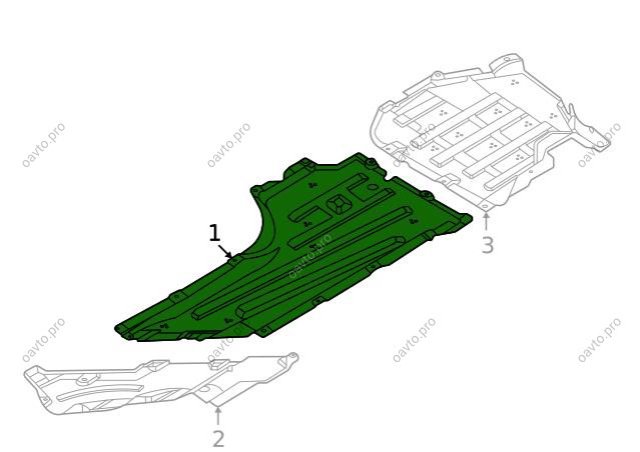 Защита днища передняя правая BMW 51758074618 цена, от 87.01 USD