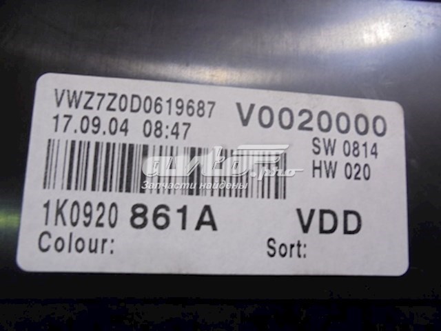 Панель приборов 1K0920861A VAG