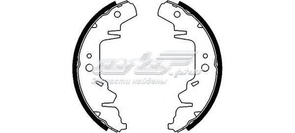 Колодки тормозные задние барабанные HELLA 8DB355001711