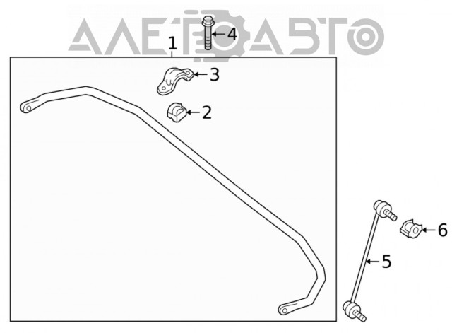 546185NA0A Nissan/Infiniti Стойка переднего стабилизатора