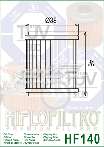 Купить HF140 Hiflofiltro Фильтр центробежный очистки масла