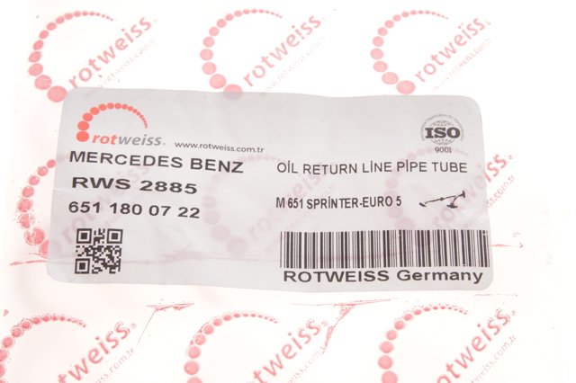 RWS2885 Rotweiss Трубка (шланг) отвода масла от турбины
