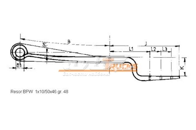 Рессора задняя 8813050019ZT TES