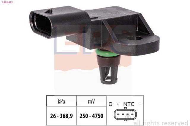 Sensor de temperatura da mistura de ar para Peugeot 508 (FC, FJ, F4)