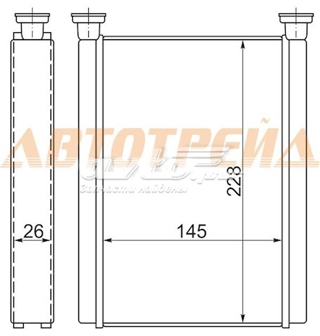 Купить STTY383950 SAT Радиатор печки