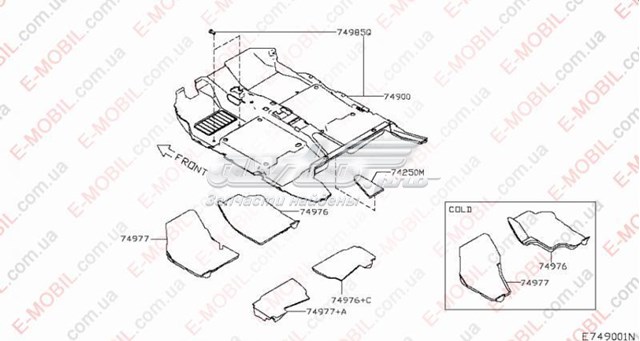  Nissan/Infiniti 742503NL0A цена, от 9.59 USD