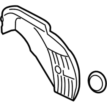 Guarda-barras do pára-lama traseiro esquerdo para Hyundai SOLARIS (SBR11)