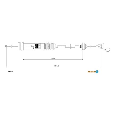 70166 ADRIAUTO Cable de embrague original y equivalente