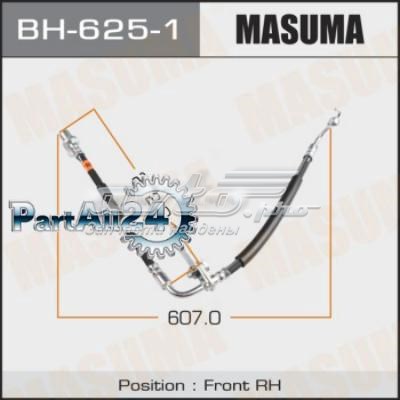 Шланг тормозной передний правый Masuma BH6251