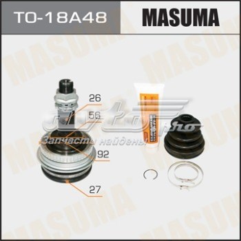 ШРУС наружный передний TO18A48 Masuma